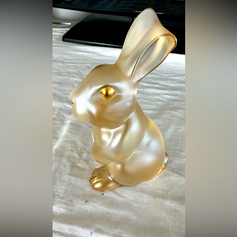 Lalique Crystal Rabbit.